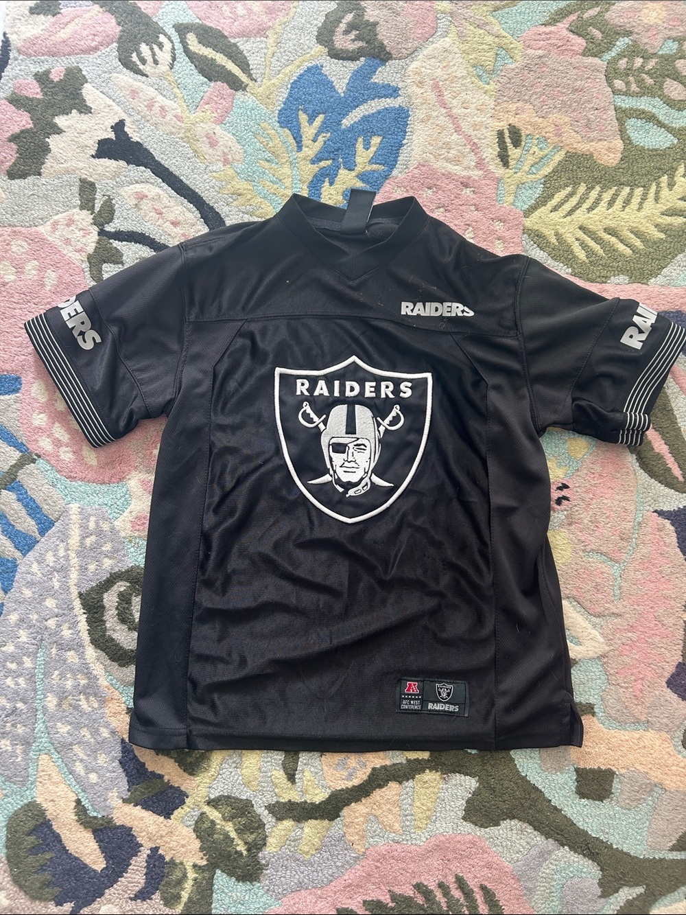 NFL Raiders Black and White Kids Jersey
